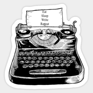 Eat, Sleep, Write, Repeat Sticker